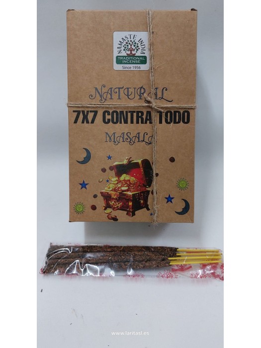 Incienso Orkay Namaste Natural 7x7 Contra Todo (12x33gr)